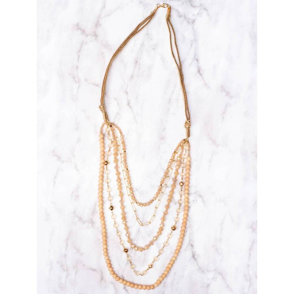 NEW SOUTHERN GRACE women's only in miami layered necklace in gold